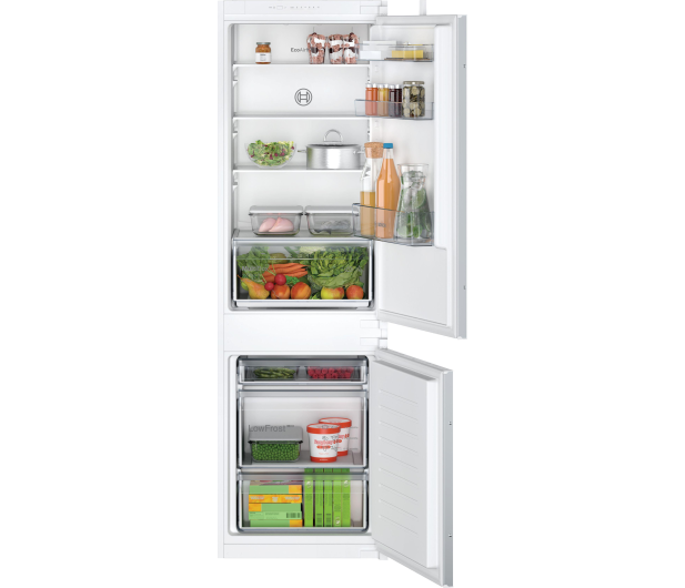 Lodówka do zabudowy Bosch KIV86NSE0 LowFrost 177,2cm 35dB Zawiasy Ślizgowe 267L - 1343491 - zdjęcie